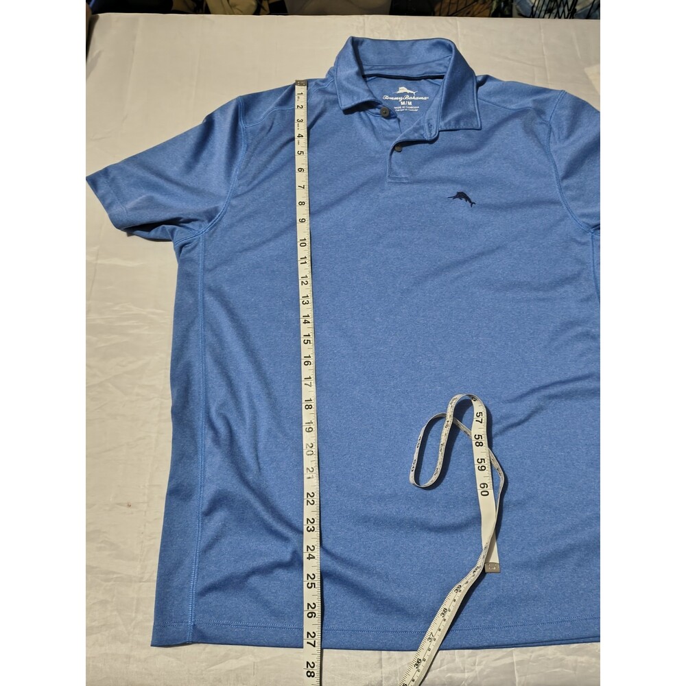 Tommy Bahama Blue Mens Polo Collar Performance Quick Dry Shirt Size Medium - Picture 10 of 12